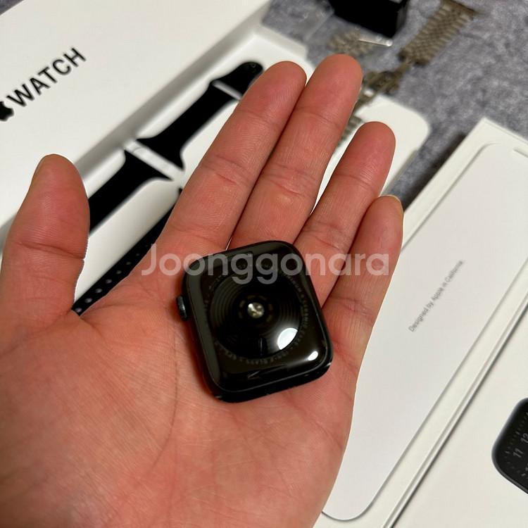 애플워치SE 44mm gps 정품충전기및나이키밴드풀구성--3