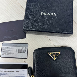 백화점) 프라다 사피아노 동전지갑 (풀구성)
