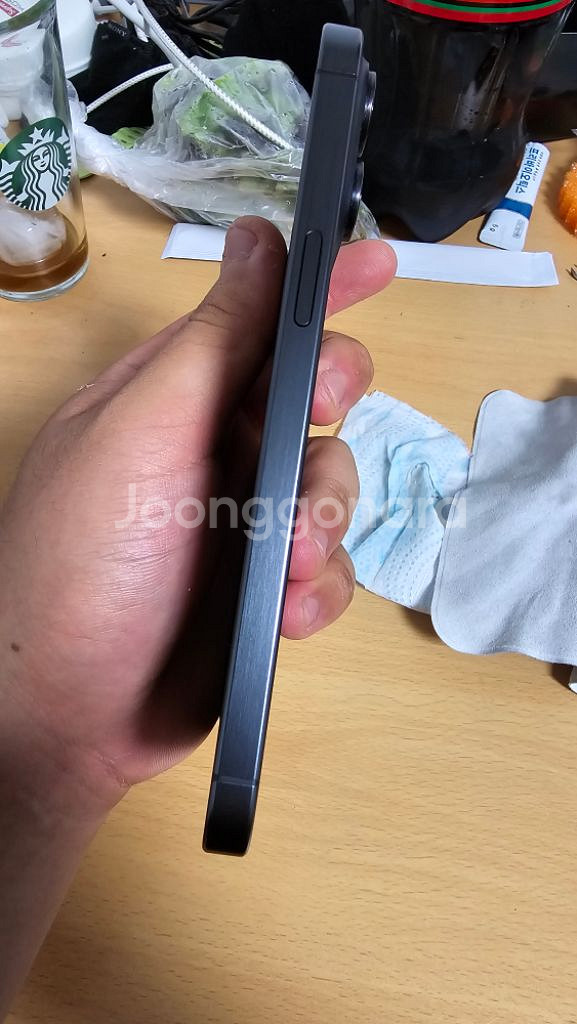 애플 아이폰15 프로 맥스 티타늄 블랙 512g--4