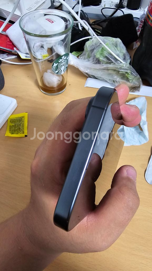 애플 아이폰15 프로 맥스 티타늄 블랙 512g--7
