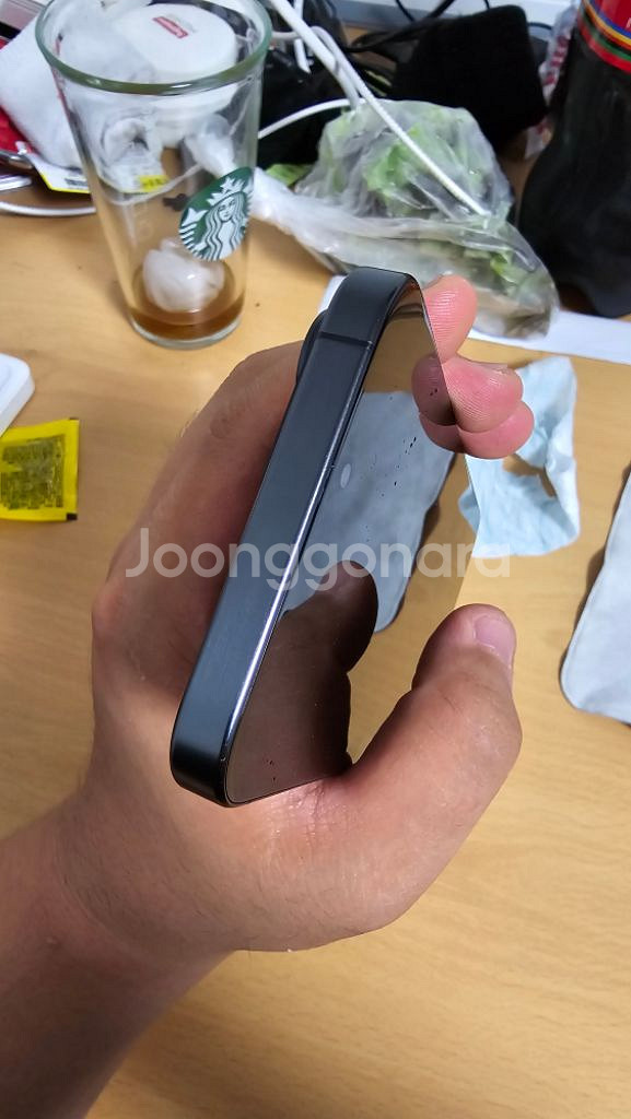 애플 아이폰15 프로 맥스 티타늄 블랙 512g--8