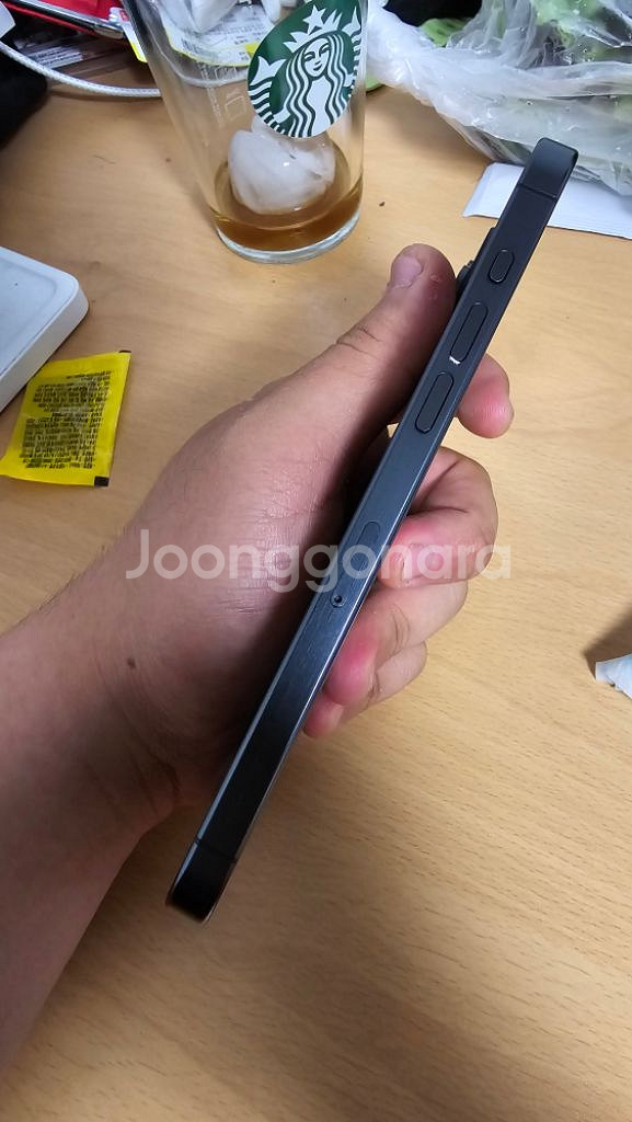 애플 아이폰15 프로 맥스 티타늄 블랙 512g--6