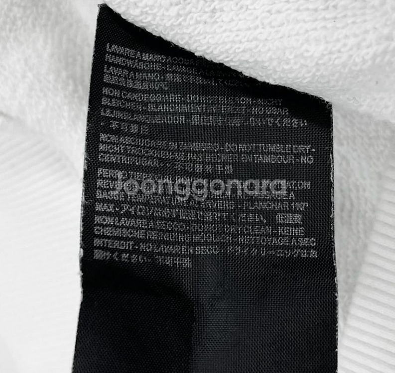 발렌시아가 화이트 후드티 XL--3