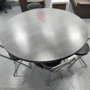 원형테이블+의자4