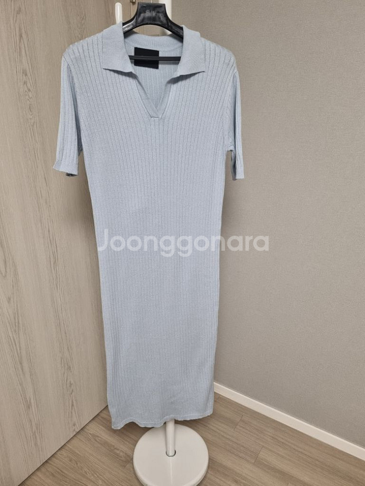 (새상품)여성 카라 니트 원피스--0