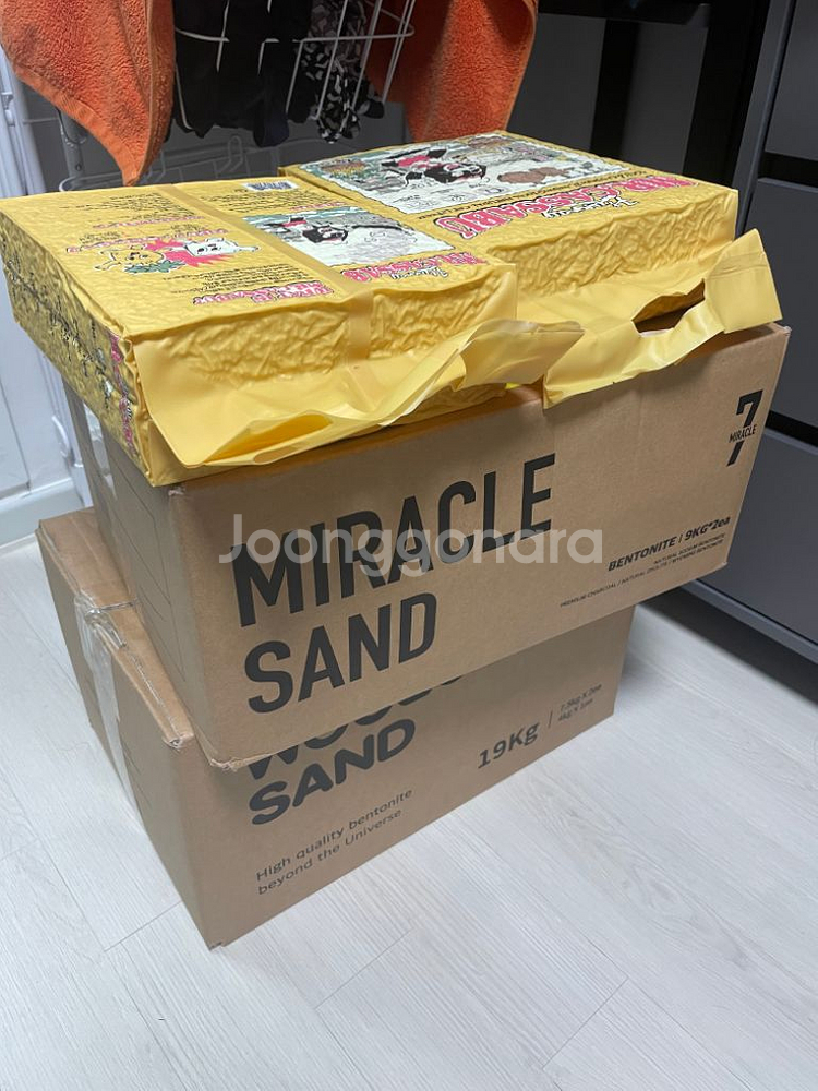 고양이 모래 벤토나이트 미라클샌드 9kg*3--1