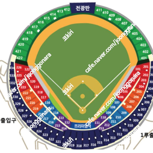 기아두산 잠실/3루 와야 연석2장