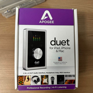 아포지 듀엣 오디오 인터페이스 팜 apogee duet