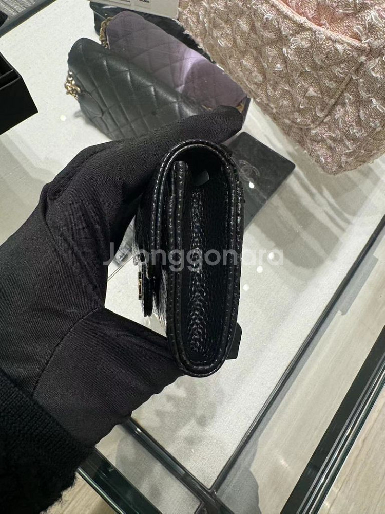 (6/8구매) 샤넬 카드 지갑 클래식 홀더 그레인드 카--5