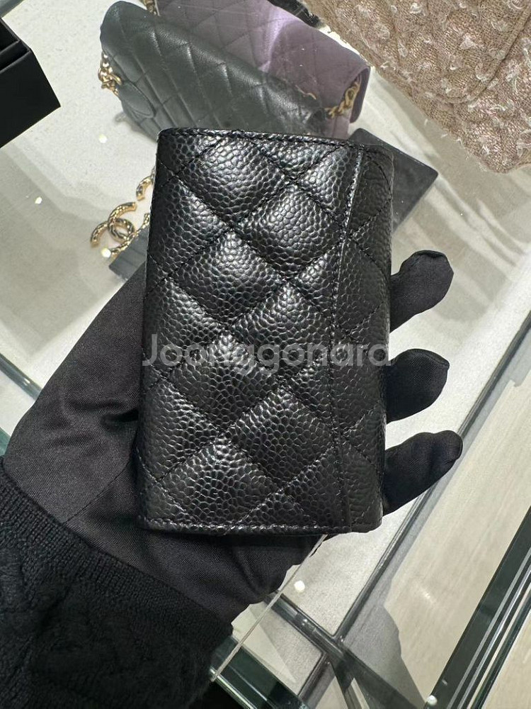 (6/8구매) 샤넬 카드 지갑 클래식 홀더 그레인드 카--3