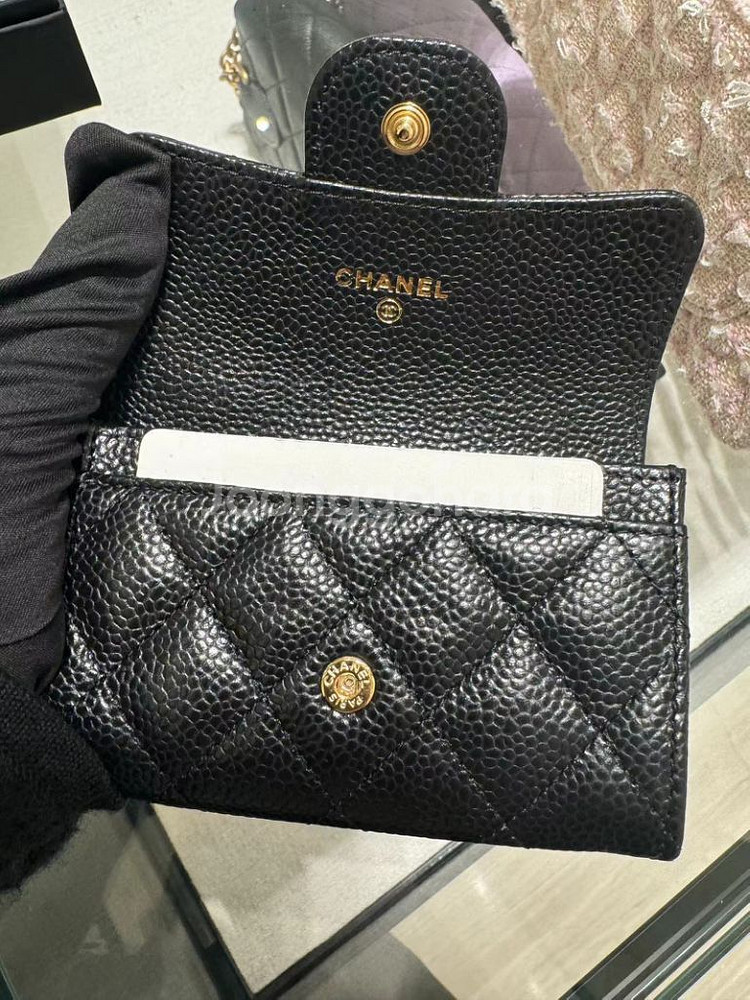 (6/8구매) 샤넬 카드 지갑 클래식 홀더 그레인드 카--6