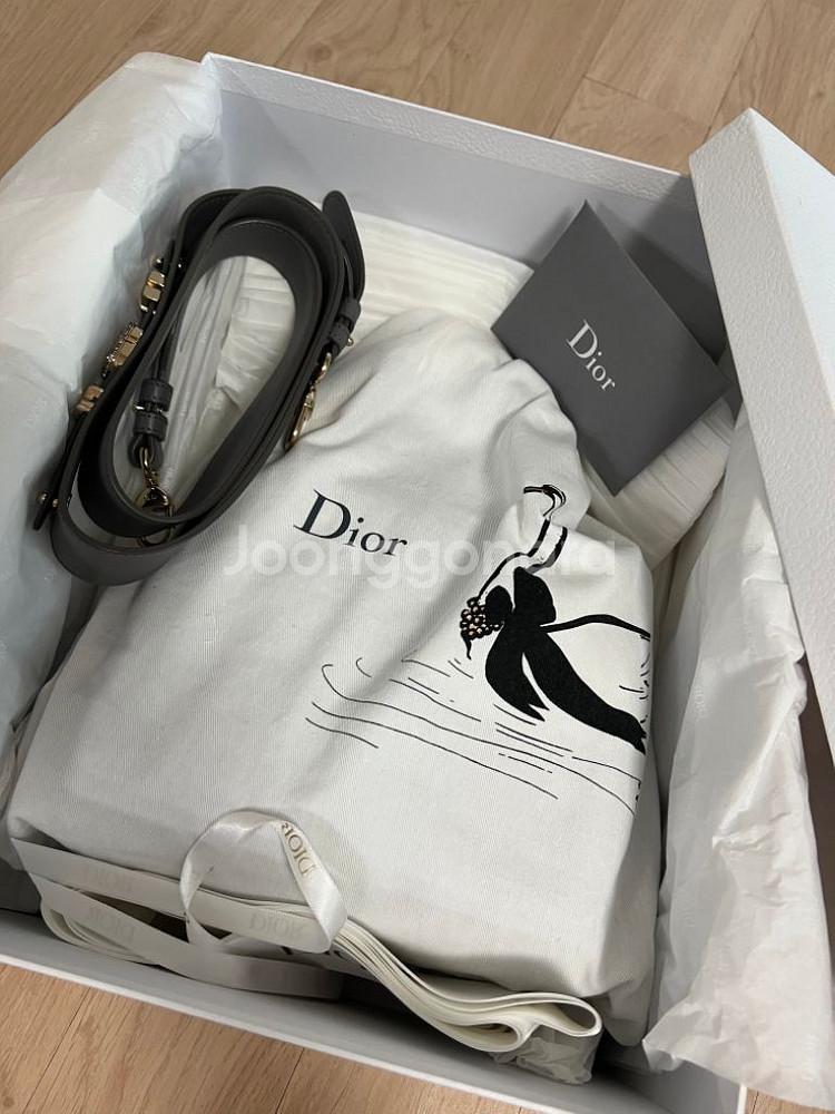 디올 레이디백 스몰 아이언 그레이--9