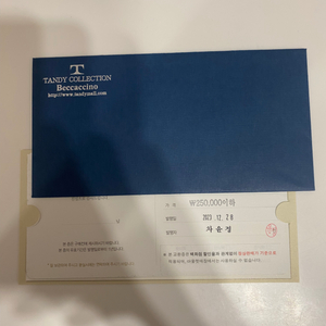 텐디 구두 상품권 25만원권