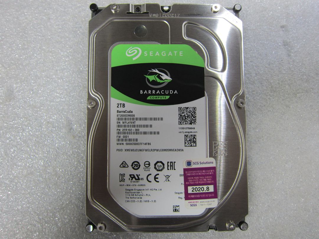 Seagate 하드디스크 BarraCuda 2TB