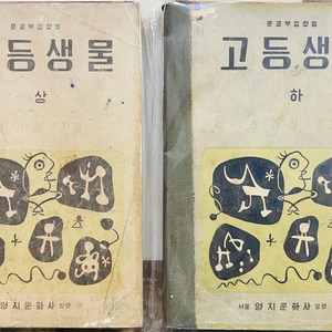 문교부 고등생물 1956년 상하 2권