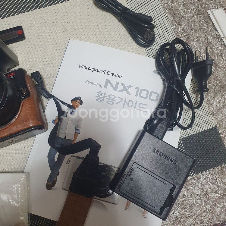 삼성 NX 100 디지털카메라 블랙바디 가방세트--7