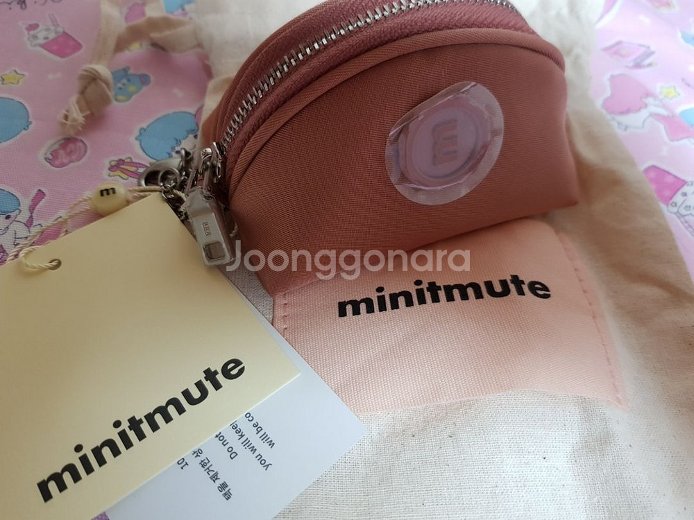 미닛뮤트 클로파우치 키링 소프트핑크--2