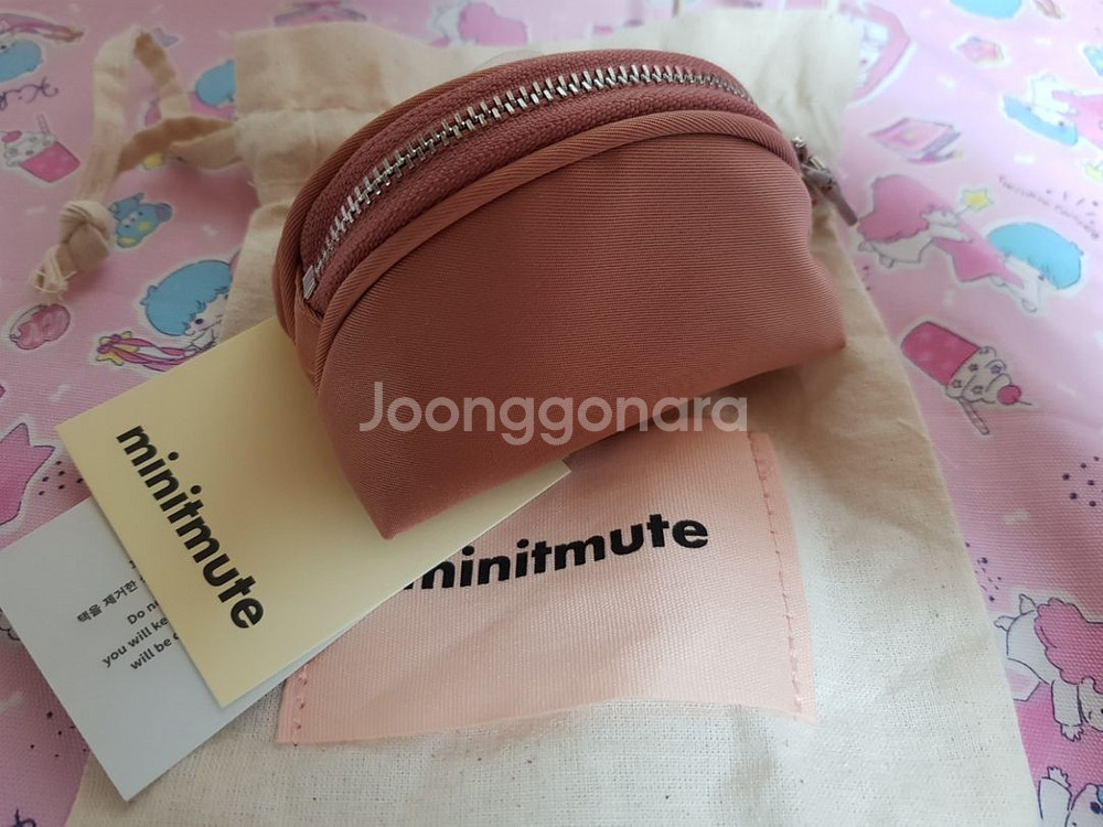 미닛뮤트 클로파우치 키링 소프트핑크--3