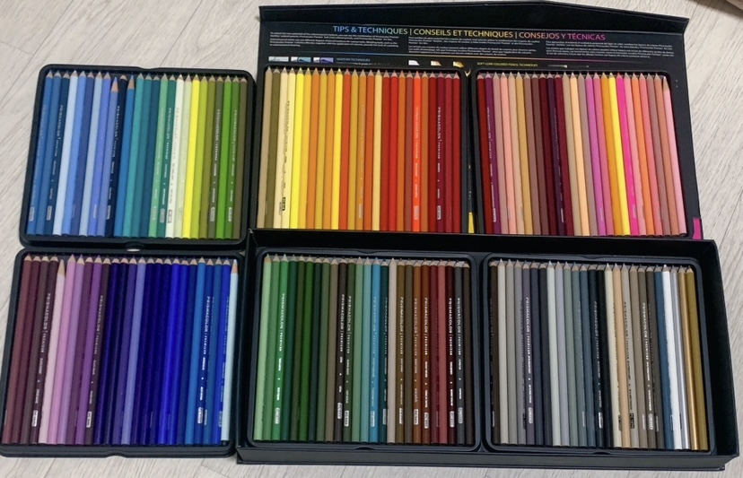 프리즈마 유성 색연필 150색(거의 새거)