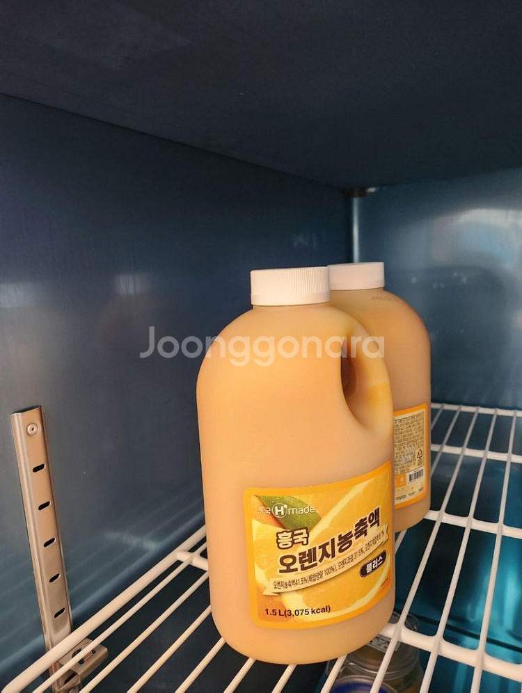 흥국 오렌지농축액 1.5L(미개봉) 2통--1