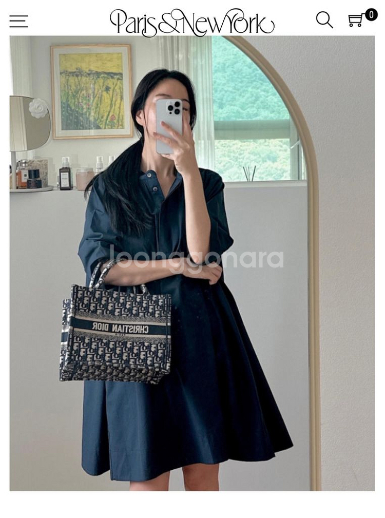 파리앤뉴욕 제니원피스 네이비 s사이즈--1