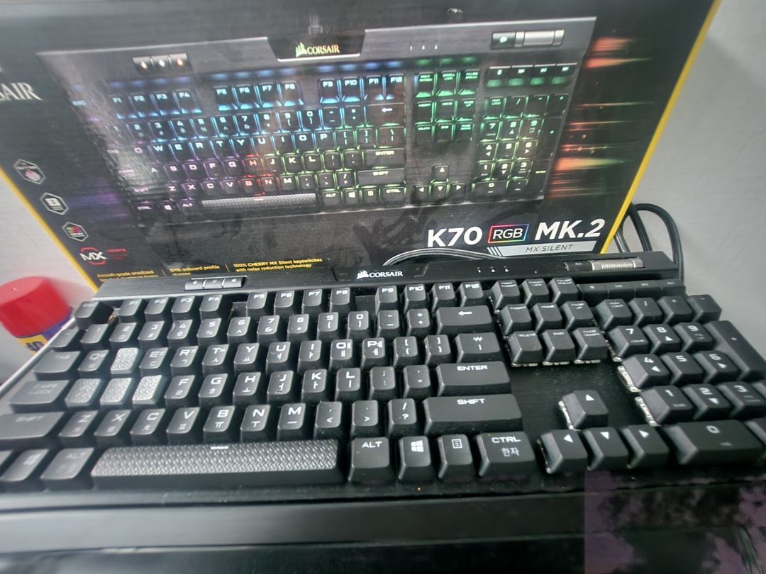 커세어 k70 mk2 저소음 적축 게이밍키보드