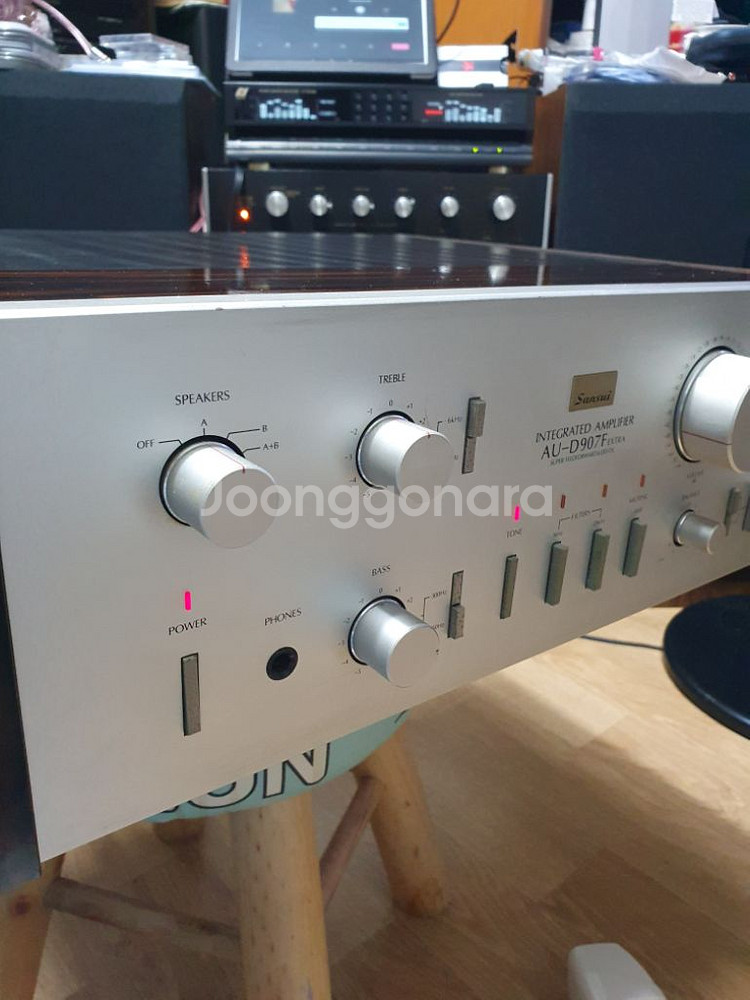 산수이AU-D907F EXTRA 프리메인앰프--3