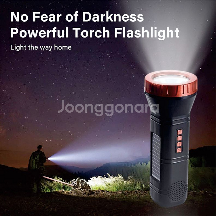 태양광충전 손전등 블루투스 스피커 Ai-112--0