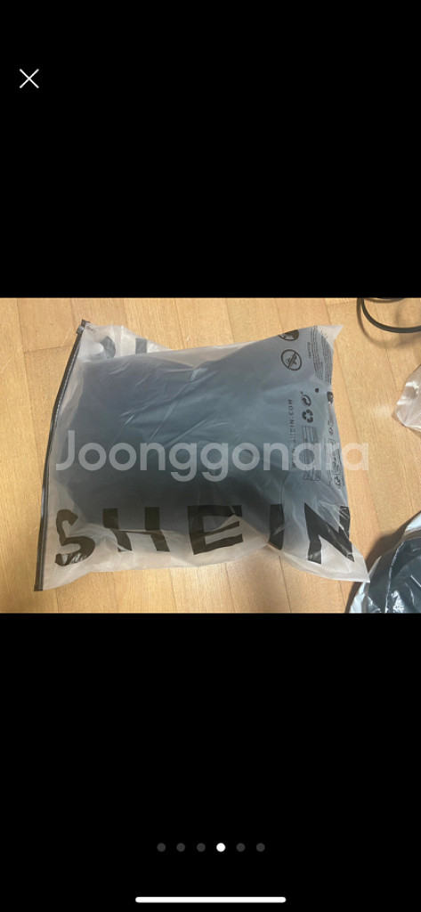 SHEIN MOD 솔리드 캐미 나시드레스 블랙 M--3