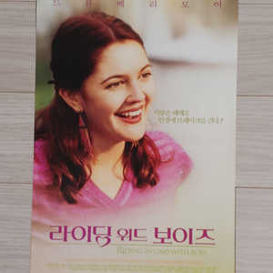 드류베리모어 라이딩위드보이즈(2002)전단지