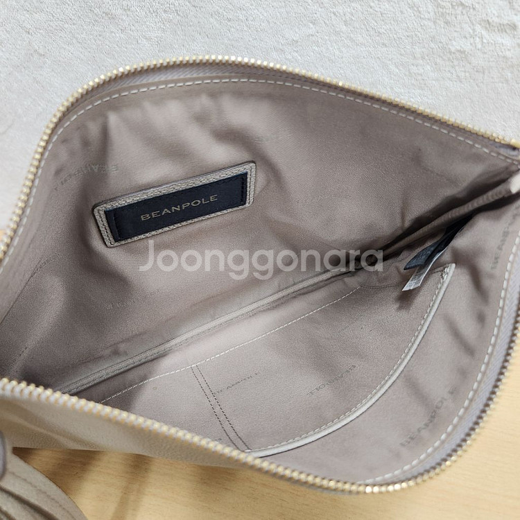 정품 빈폴 가방 여성 가죽 클러치백 파우치--5
