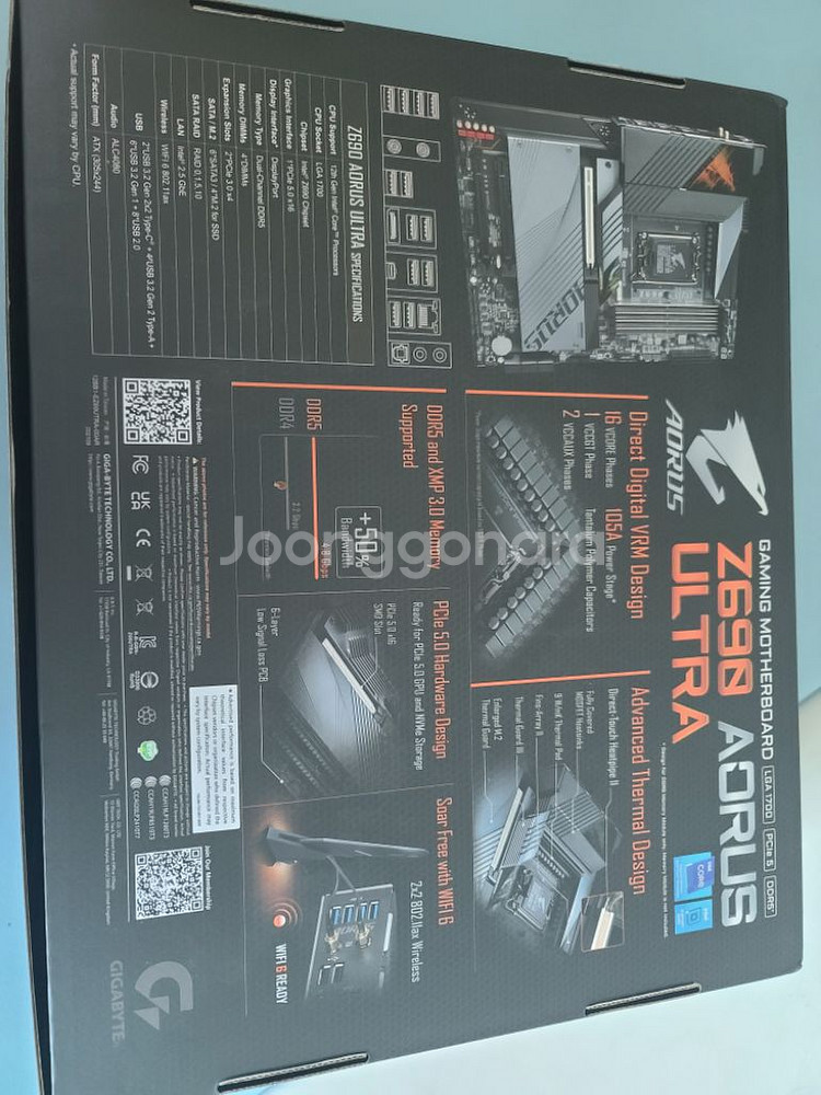 기가바이트 z690 어로스 울트라 ddr5 직구 새제품--1