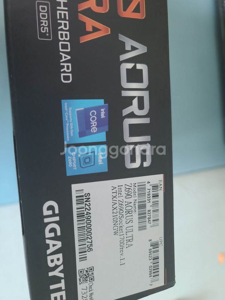 기가바이트 z690 어로스 울트라 ddr5 직구 새제품--3