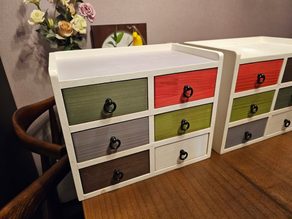 3단 서랍장 정리함 수납함--1