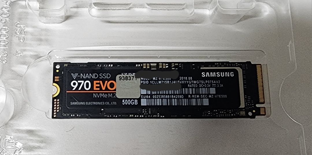 ssd 970 evo 500gb 팝니다