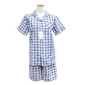 새상품 무냐무냐 카라 체크 블루 아동 잠옷 홈웨어 여름
