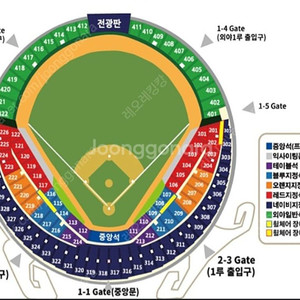 잠실 LG VS 롯데 6/16일요일 블루석 2연석