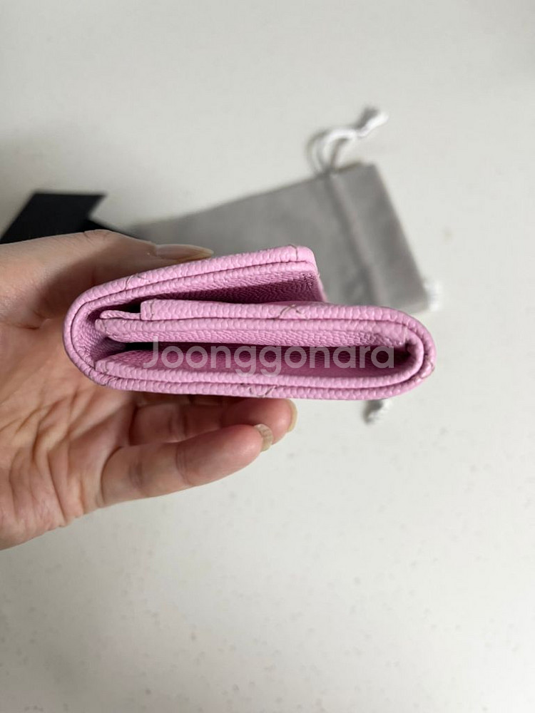 샤넬 23s/s시즌 캐비어 똑딱이 카드지갑ap3187--8