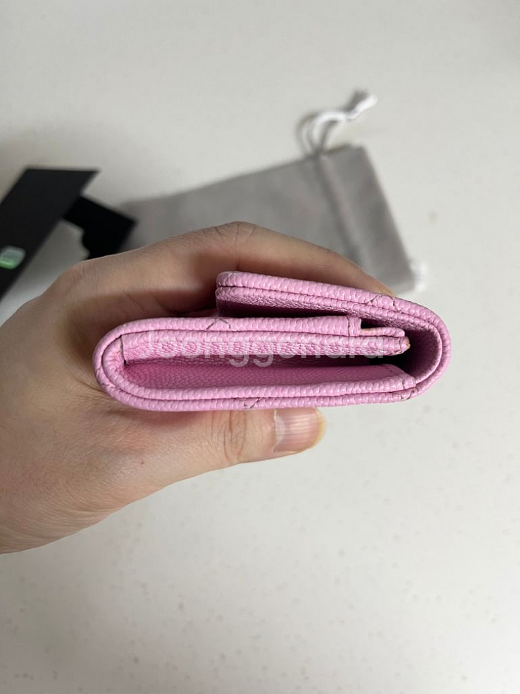 샤넬 23s/s시즌 캐비어 똑딱이 카드지갑ap3187--7