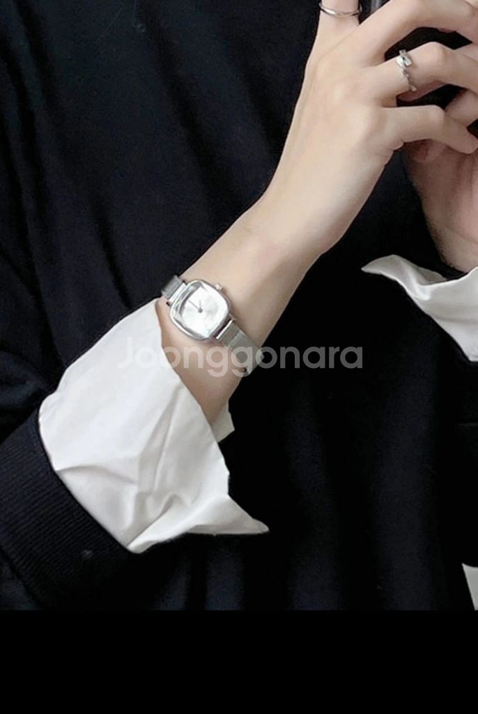 여성용 작은 다이얼 쿼츠 메쉬 스트랩 시계, 패션--7