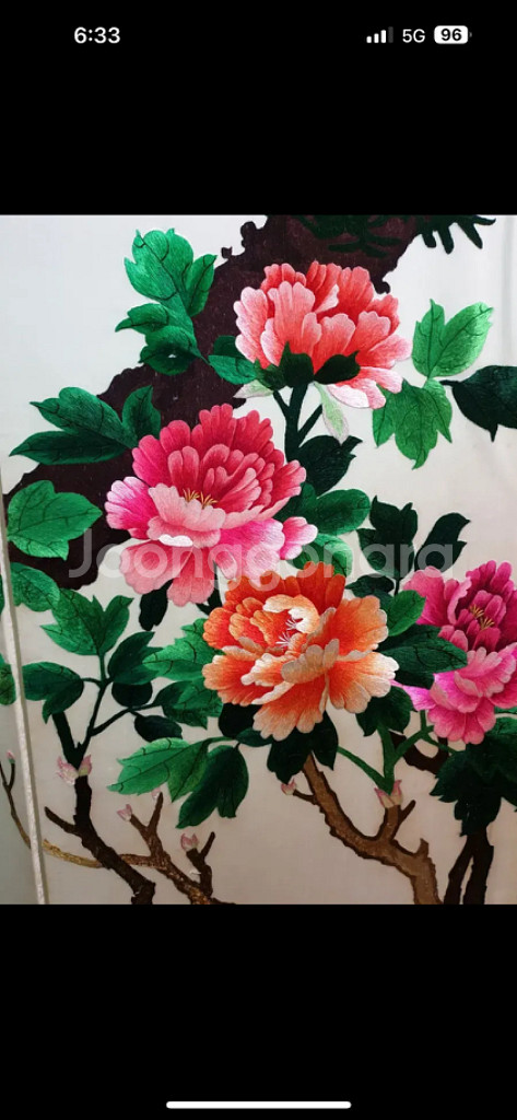 자수 일지병풍 상태 최상 손자수병풍--4