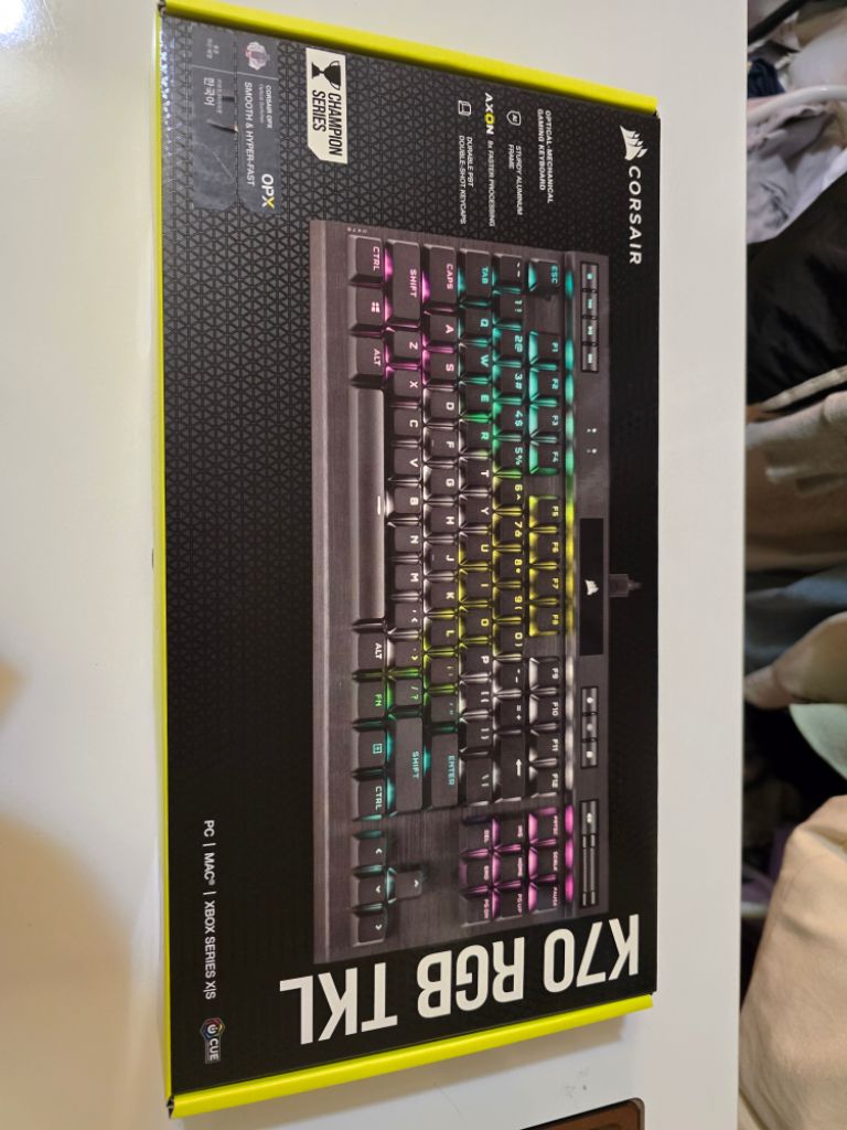 커세어 k70 opx tkl 광적축 새제품