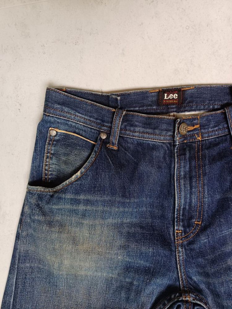 남성 리 일판 슬림핏 데님 일자청바지 (34) 이미지