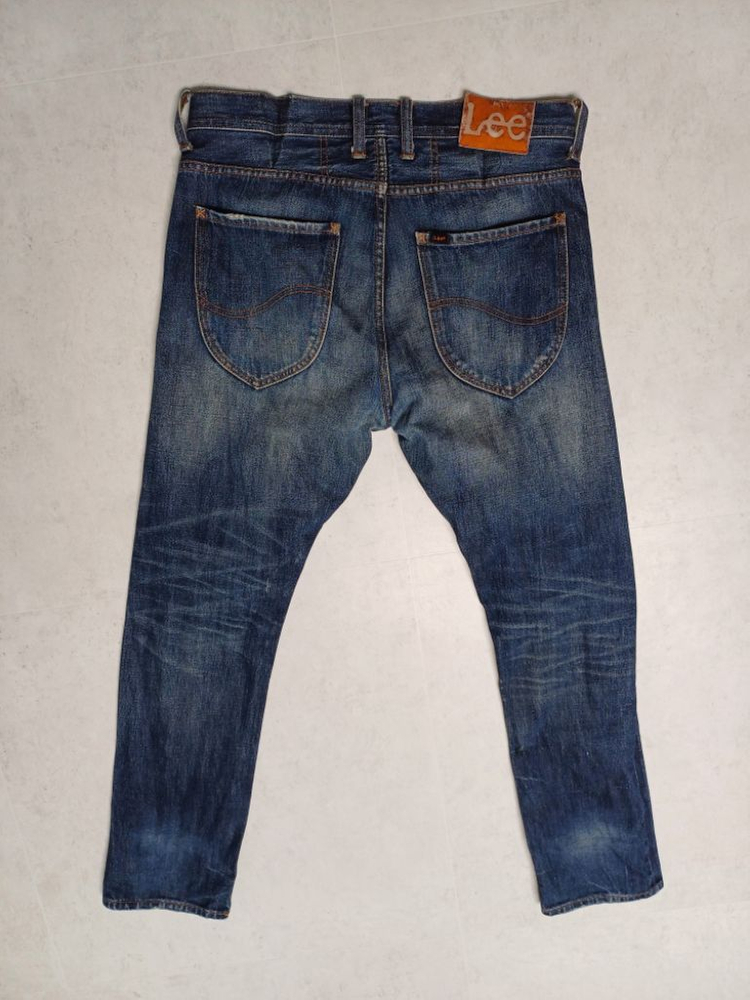 남성 리 일판 슬림핏 데님 일자청바지 (34) 이미지