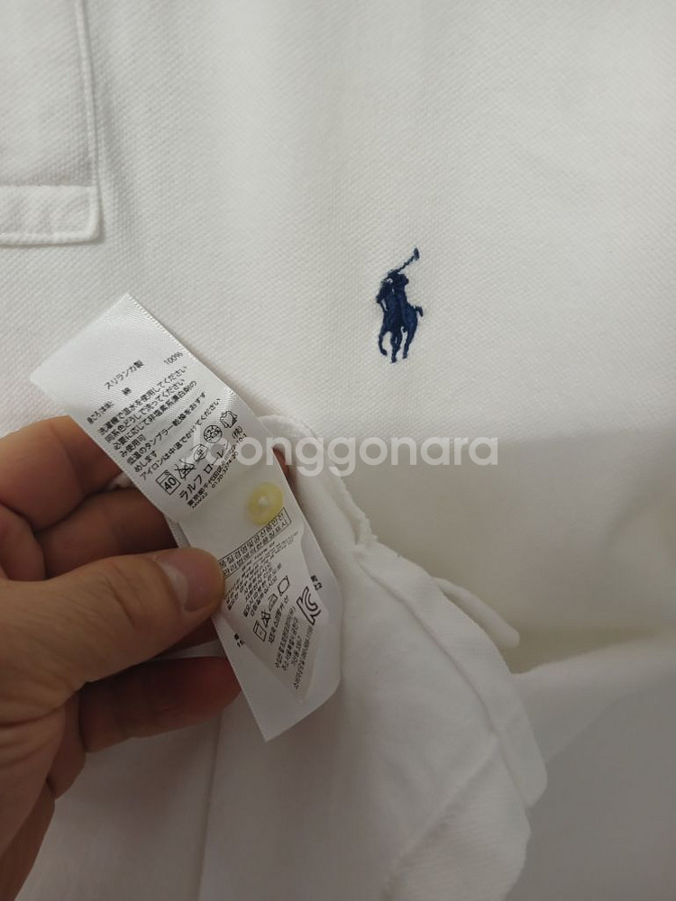 여성 폴로랄프로렌 반팔 카라티셔츠(화이트.95)--4