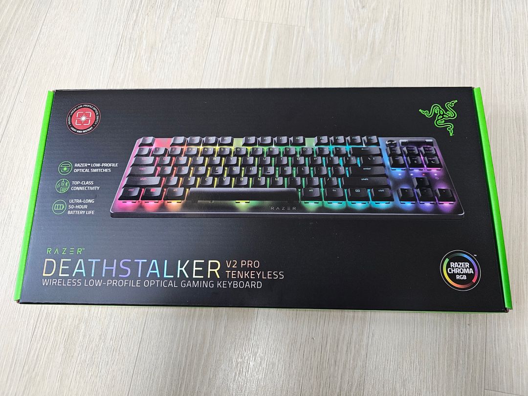 레이저 데스스토커V2 PRO TKL 기계식 키보드