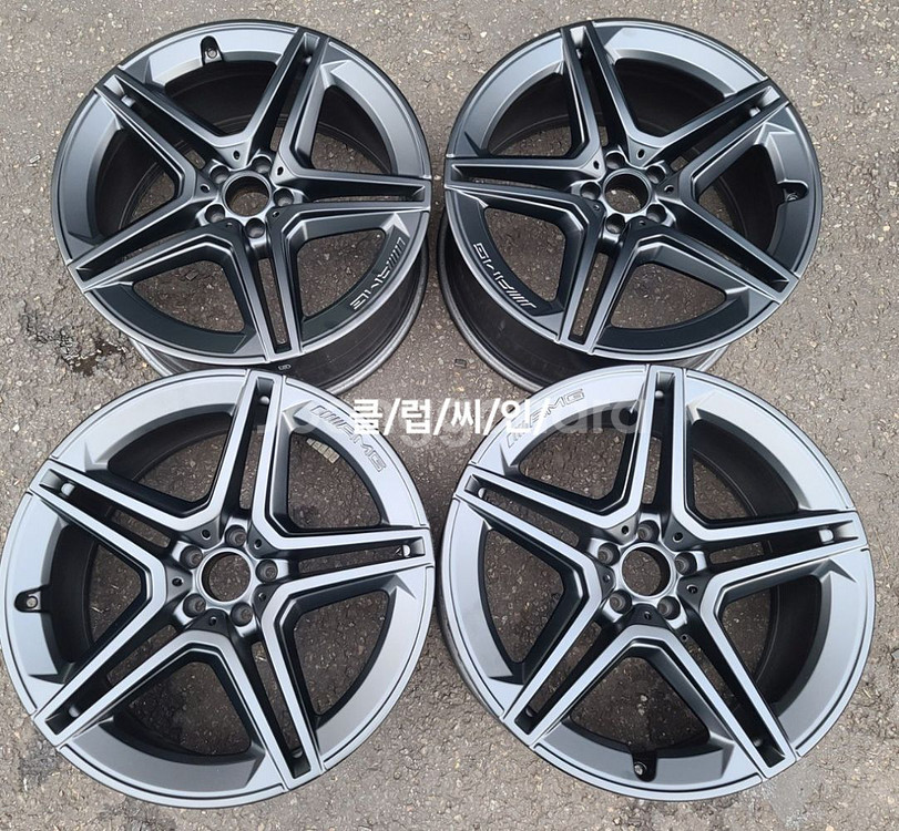 중고정품 무광블랙 GLS400AMG 21인치 휠--6