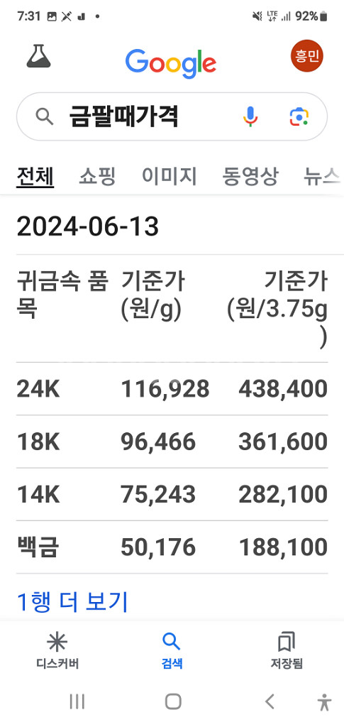 급매//24k금반지--18,19호--4