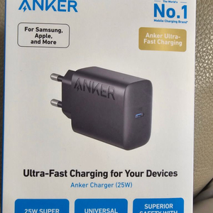 anker 25w 고속 충전기 팝니다