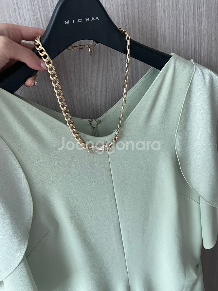 미샤 MICHAA 원피스 66 착용1회 (목걸이포함)--4